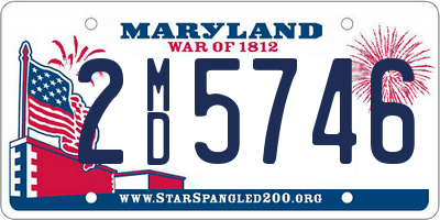 MD license plate 2MD5746