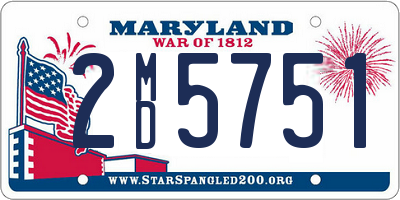 MD license plate 2MD5751