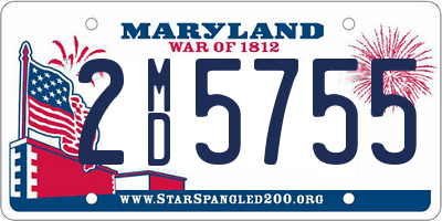 MD license plate 2MD5755