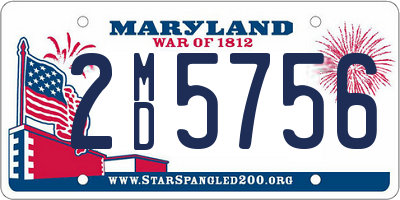 MD license plate 2MD5756