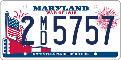 MD license plate 2MD5757