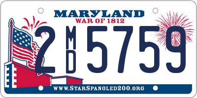 MD license plate 2MD5759