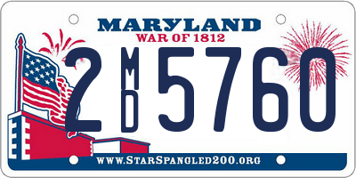 MD license plate 2MD5760