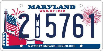 MD license plate 2MD5761