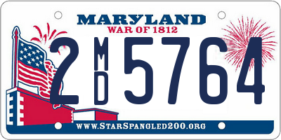 MD license plate 2MD5764