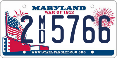 MD license plate 2MD5766