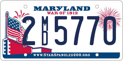 MD license plate 2MD5770