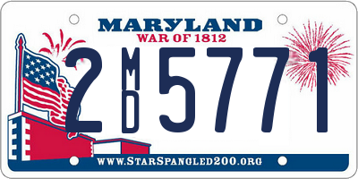 MD license plate 2MD5771