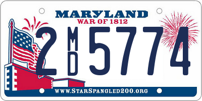 MD license plate 2MD5774