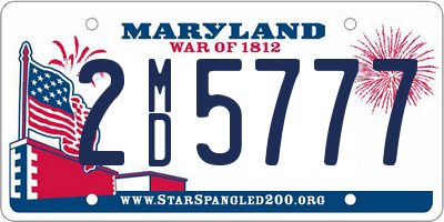 MD license plate 2MD5777