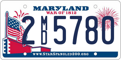 MD license plate 2MD5780