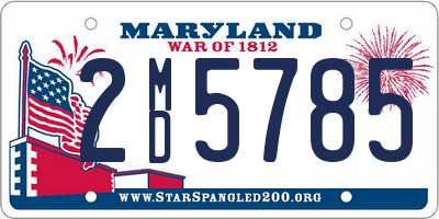 MD license plate 2MD5785