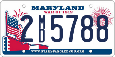 MD license plate 2MD5788