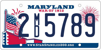 MD license plate 2MD5789