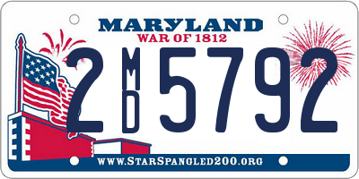 MD license plate 2MD5792