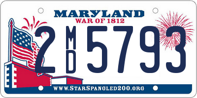 MD license plate 2MD5793