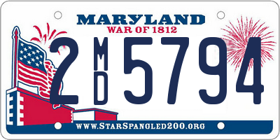 MD license plate 2MD5794