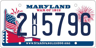 MD license plate 2MD5796