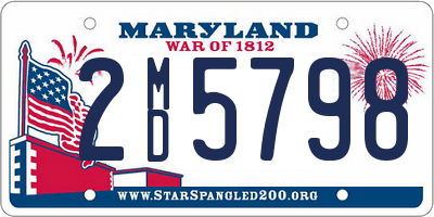 MD license plate 2MD5798