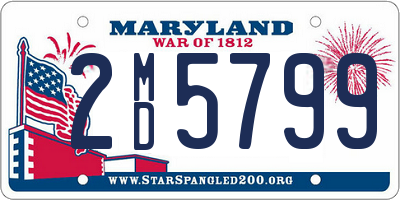 MD license plate 2MD5799