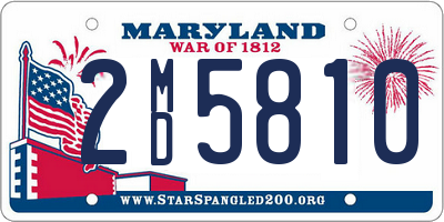 MD license plate 2MD5810