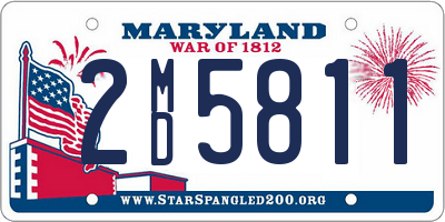 MD license plate 2MD5811