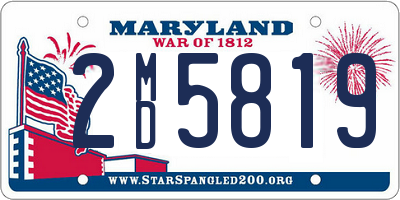 MD license plate 2MD5819