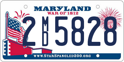 MD license plate 2MD5828