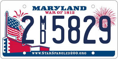 MD license plate 2MD5829