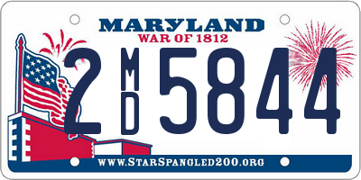 MD license plate 2MD5844