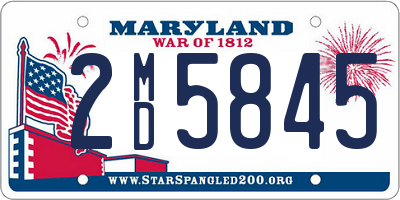 MD license plate 2MD5845