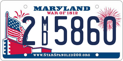 MD license plate 2MD5860