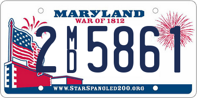 MD license plate 2MD5861