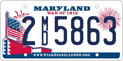 MD license plate 2MD5863