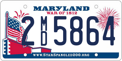 MD license plate 2MD5864