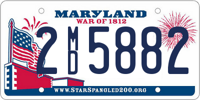 MD license plate 2MD5882