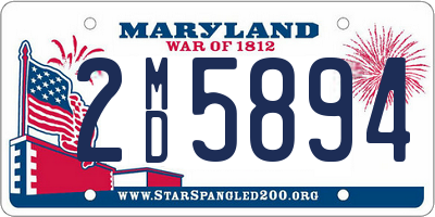 MD license plate 2MD5894