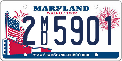 MD license plate 2MD5901