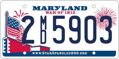 MD license plate 2MD5903