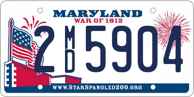 MD license plate 2MD5904