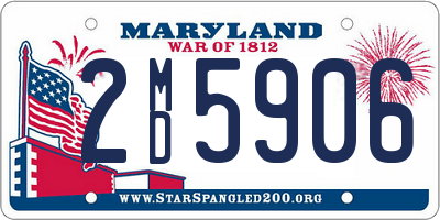 MD license plate 2MD5906