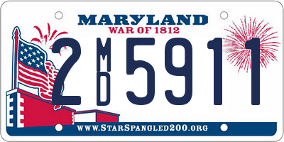 MD license plate 2MD5911