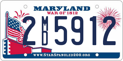 MD license plate 2MD5912