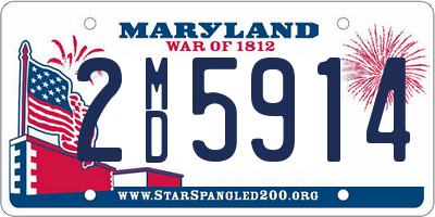 MD license plate 2MD5914