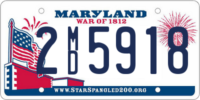 MD license plate 2MD5918