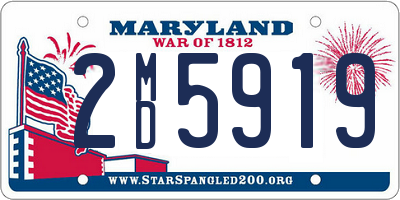 MD license plate 2MD5919