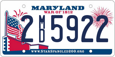 MD license plate 2MD5922