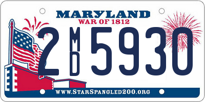 MD license plate 2MD5930