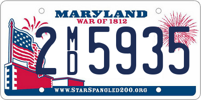 MD license plate 2MD5935