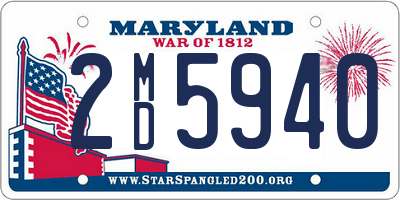 MD license plate 2MD5940